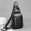 Τσάντα ώμου Crossbody για άνδρες και γυναίκες, αδιάβροχη ελαφριά τσάντα στήθους με 4