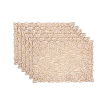 Embroidery Look Placemats, Protect Desktop With Non-Slip Heat Resistant Pvc, Washable Smooth Surfaces For Everyday Use, Stain Resistant Easy To