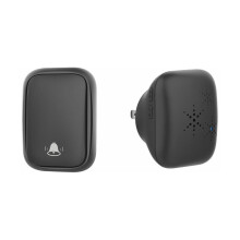 Draadloze deurbel, compact formaat met handige led-indicator, waterdicht IP65 voor probleemloos gebruik in alle weersomstandigheden