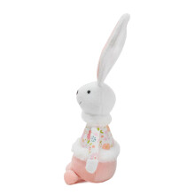 Osterdekorationen, Hasen-Stoff, Tier-Plüsch-Osterkaninchen,-Rosa