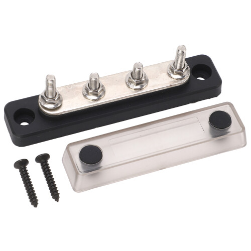 Battery Junction Block with Transparent Shell 4 Post M5, 48V 100A 2