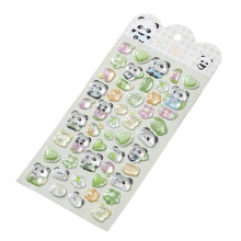 Embossed Animal Sticker Cartoon PVC Resin Sticker-cure panda