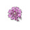 Decorative Cufflinks Clip Rhinestones Flower Button-rose red 1