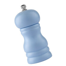 Handheld Pepper Mill With Rubberwood Exterior Adjustable-Blue