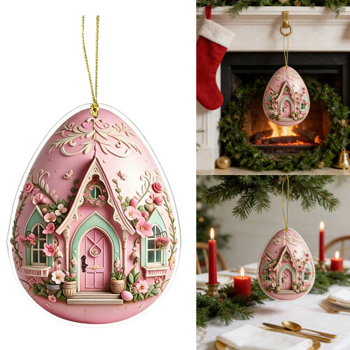 Easter 2D Acrylic Keychain Holiday Decoration Handmade-4 1