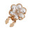 Sophisticated Button Cover Cufflinks Florals Pearls-Style1 1