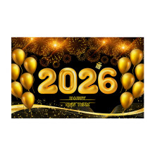 2026 Frohes Neues Jahr Banner Hintergrund für Home Party-4