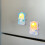 Magnetischer Kühlschrankmagnet mit lustigen Katzen,-Blau 3
