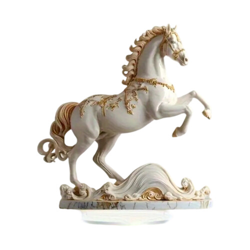 Statues de cheval en acrylique, énergie Positive,-6