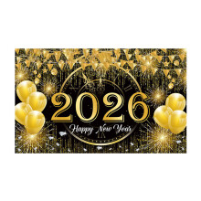 Bannières polyvalentes de bonne année 2026, décors-3