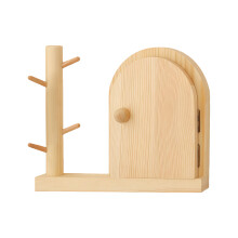 Nordic Style Wood Outlet Cover with Natural Finish Children Pet