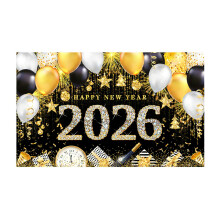 Customizable Happy New Year 2026 Banners For Personalize Art-2