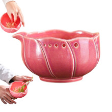Handgemaakte knoflookraspkom, efficiënt-Roze 2