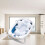 Baby Bath Floating Mat Blue Water Drop Polyester Support Pad 10