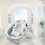 Baby Bath Floating Mat – Polyester Mesh Support Cushion for Infants, White 7