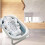 Baby Bath Floating Mat – Polyester Mesh Support Cushion for Infants, White 5