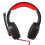 Cuffia da gioco con cancellazione del rumore cablata, over-ear, nera e rossa, con microfono 10