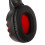 Cuffia da gioco con cancellazione del rumore cablata, over-ear, nera e rossa, con microfono 11