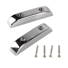 2 Stück GM04 Silver Bass Gitarre Daumenruckseite aus Kunststoff, rutschfeste Anti-Rutsch-Design