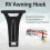 Space-Saving 10Pcs RV Awning Hooks for Lights & Clothes Hanging 5