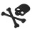 Skull Bone 3d design motorcycle car emblem badge sticker black 2