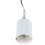 E27 Ceramic Screw Base Round LED Light Bulb Lamp Socket Holder Adapter metal Lamp Holder With Wire White 7