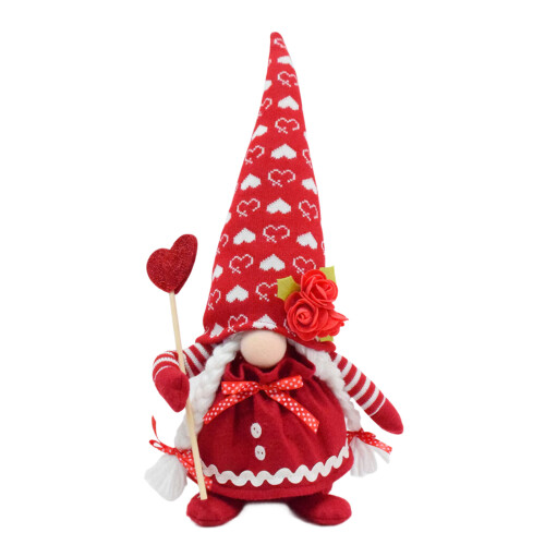 Elegant Polyester Elf Doll Figurine Valentines Decoration for