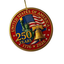 Memorial Acrylic Ornament for American 250th Anniversary Home-9