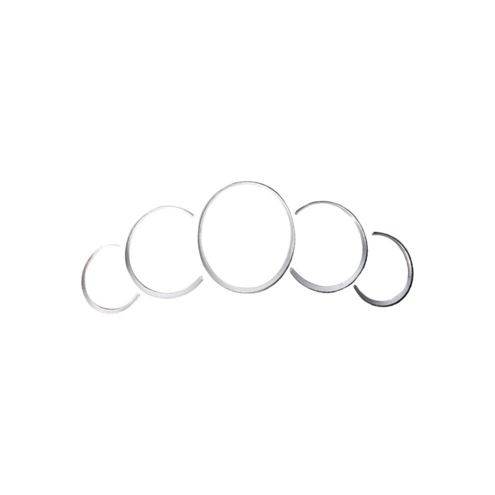 Abs Dashboard Instrument Panel Decorative Ring Cover Trims Sticker For 911 Cayenne Silver 6032125430084