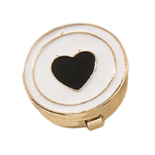 Easy To Wear Alloy Heart Cufflinks For Shirts-black love heart