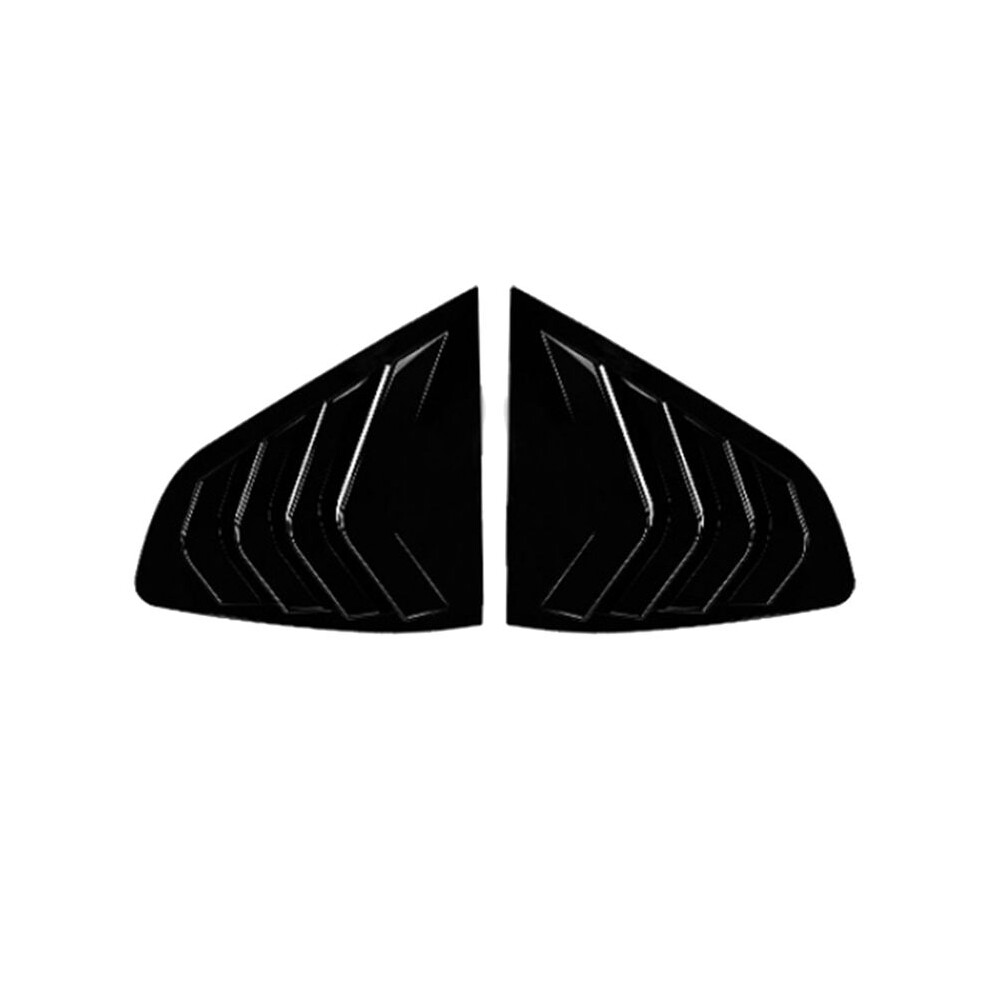Car Rear Windows Triangle Louver Cover Sticker For X4 G02 2018+ Car Windows Triangular Trim Gloss Black 6034254898599
