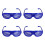 Unique Blinds Design LED Party Glasses with Various Light-Blue 1