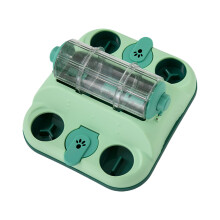 Durable Pet Roller Feeders Slow Eating Toy Mental-Green