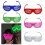 Pack of 4 Easy Carry Light Up Glasses Multicolor Effect-Red 3