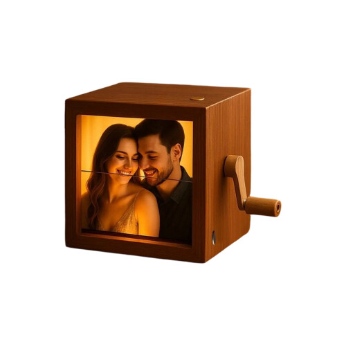 Handmade 3D Printed Photo Box with Mechanical Flipping-WC