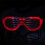 Pack of 4 Easy Carry Light Up Glasses Multicolor Effect-Red 6