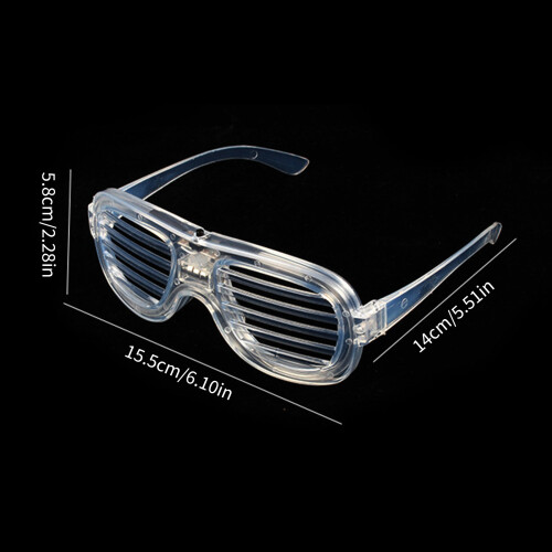 Unique Blinds Design LED Party Glasses with Various Light-Blue 2