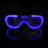 Pack of 4 Easy Carry Light Up Glasses Multicolor Effect-Red 7