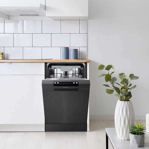 Hisense Hisense Slimline Dishwasher - Black - E Rated 1
