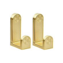 Pack of 2 Sturdy Alloy Door Wall Hook Support-Brushed copper
