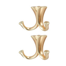 Pack of 2 Multifunctional Door Hook for Mounting-Brushed copper