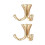 Pack of 2 Multifunctional Door Hook for Mounting-Brushed copper 1