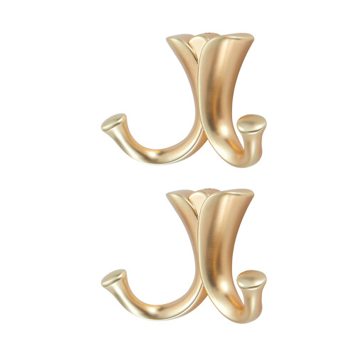 Pack of 2 Multifunctional Door Hook for Mounting-Brushed copper