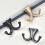 Pack of 2 Multiple Use Entryway Wall Hook Sturdy-pearl gray 6