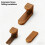 Pack of 2 Space Efficient Hook Retro Designs for-Brushed copper 7