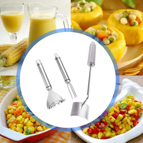 Multifunctional Steel Corn Peeler Handheld Manual Stripper-B 2