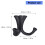 Pack of 2 Multiple Use Entryway Wall Hook Sturdy-pearl gray 4
