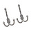 Pack of 2 Space Saving Wall Hooks-Gray large size 1