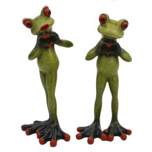 Harze, lustige Frösche, Miniaturfigur,-XX39011