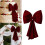 Soft Velvets Valentine Bowknot Decoration Durable-Red 80cm 3